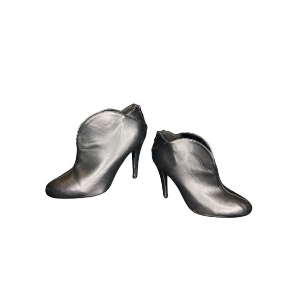 8 Qupid Black Ankle Boots Stiletto Heel Booties Professional Stylish Casual - Picture 8 of 11